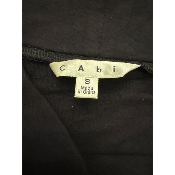 Cabi  Black Tulip Hem Faux Wrap Skirt size Small 395 Jersey Knit Pencil Pull-On - Picture 2 of 5